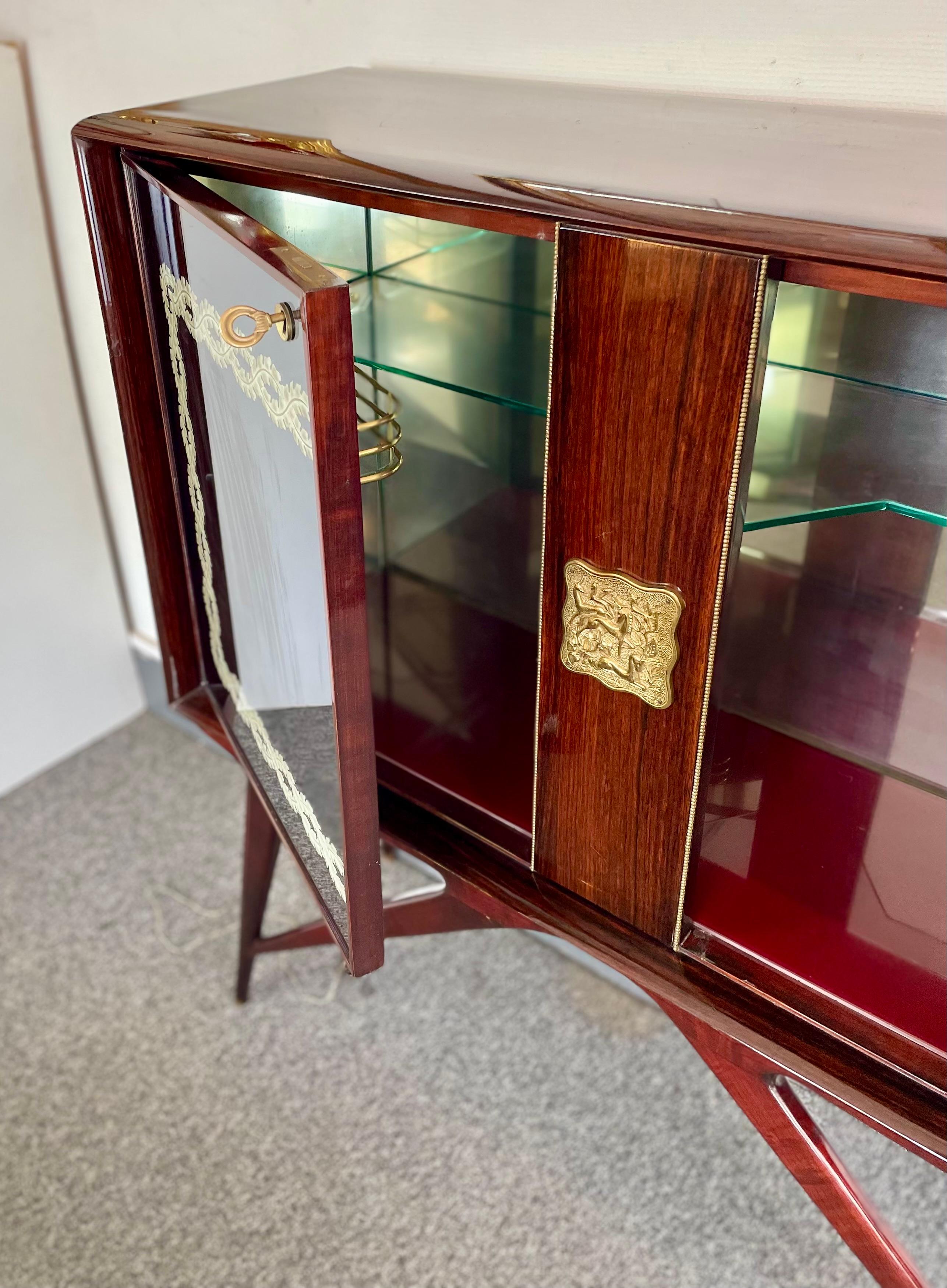 Mueble bar de mediados de siglo, años 40~50 en Bueno estado para la venta en Brussel, BE