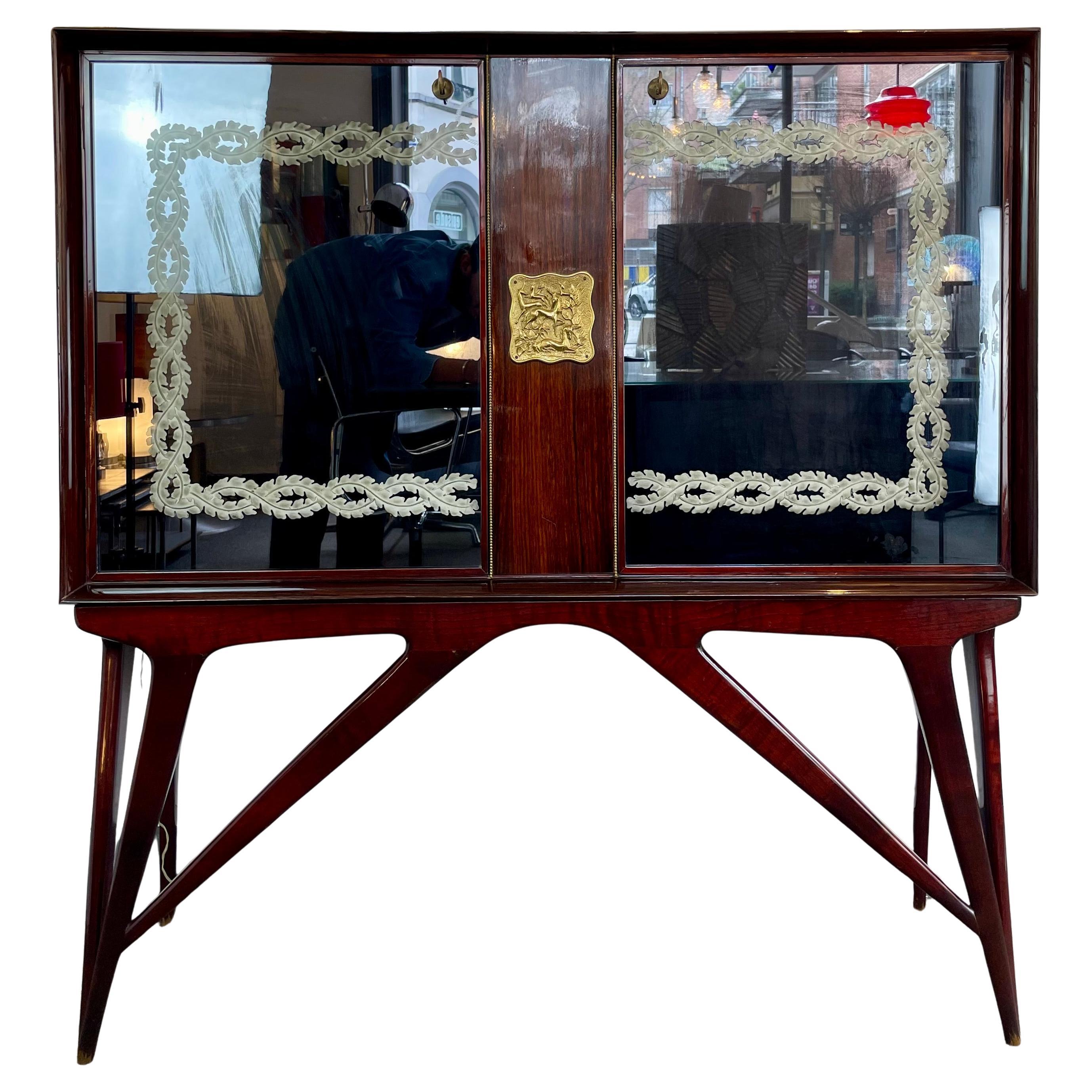 Meuble de bar du milieu du siècle, années 1940~50