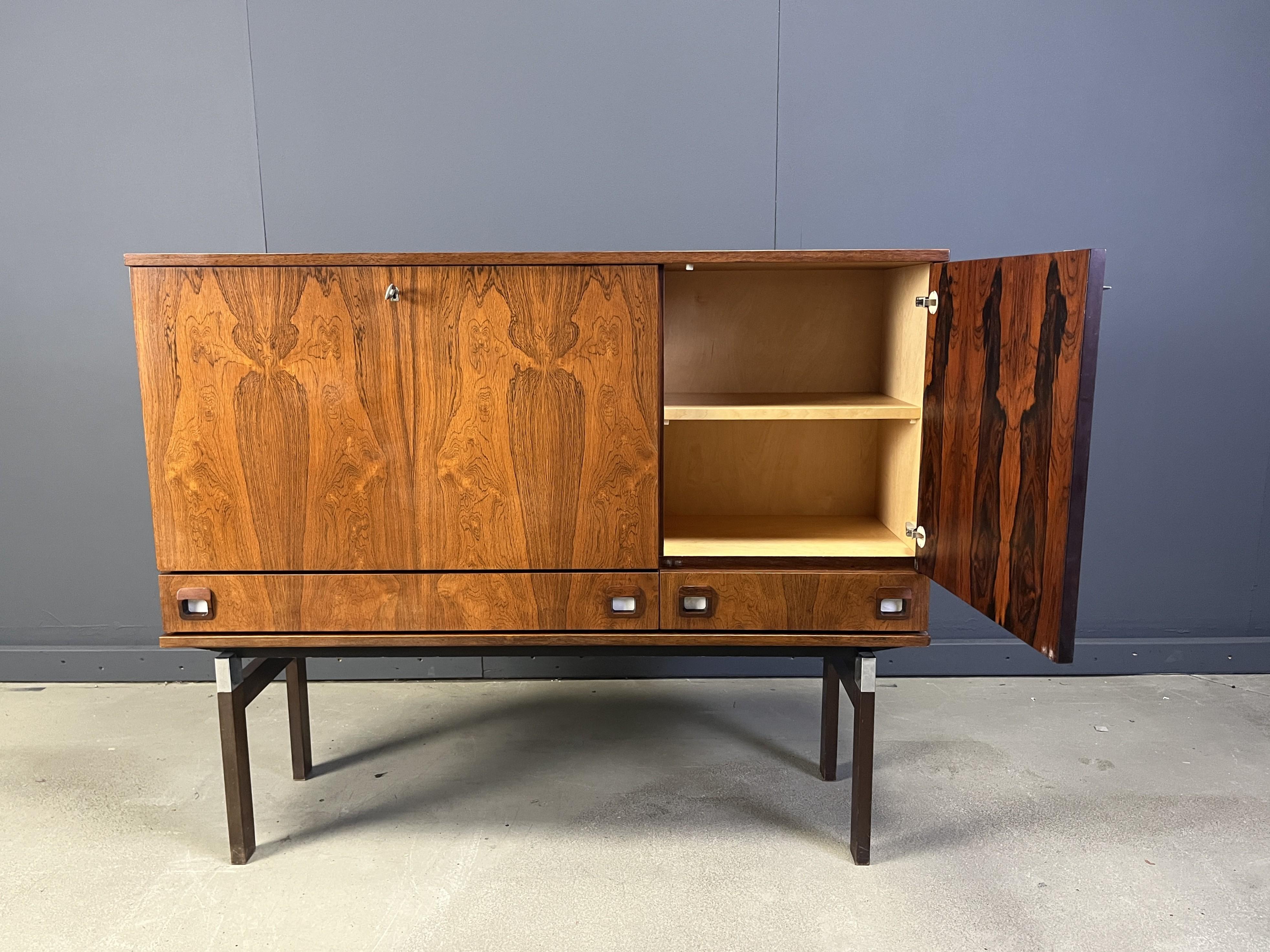 Mobile bar di metà secolo di Fristho, anni '60 In condizioni buone in vendita a Leuven, Vlaams Gewest
