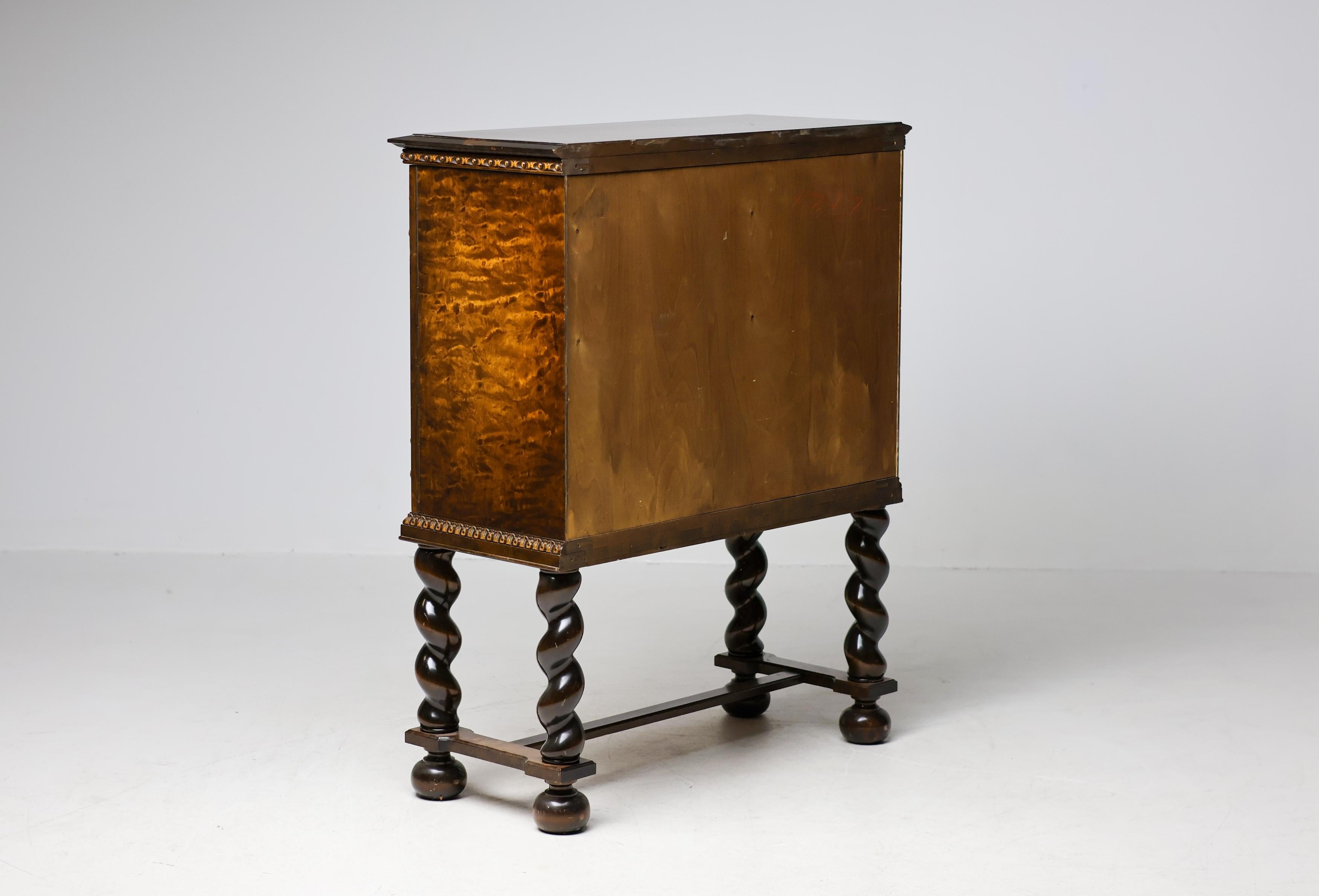 Mid-Century Bar Cabinet by Möbelproduktion AB, Sweden, ca 1950s For Sale 6