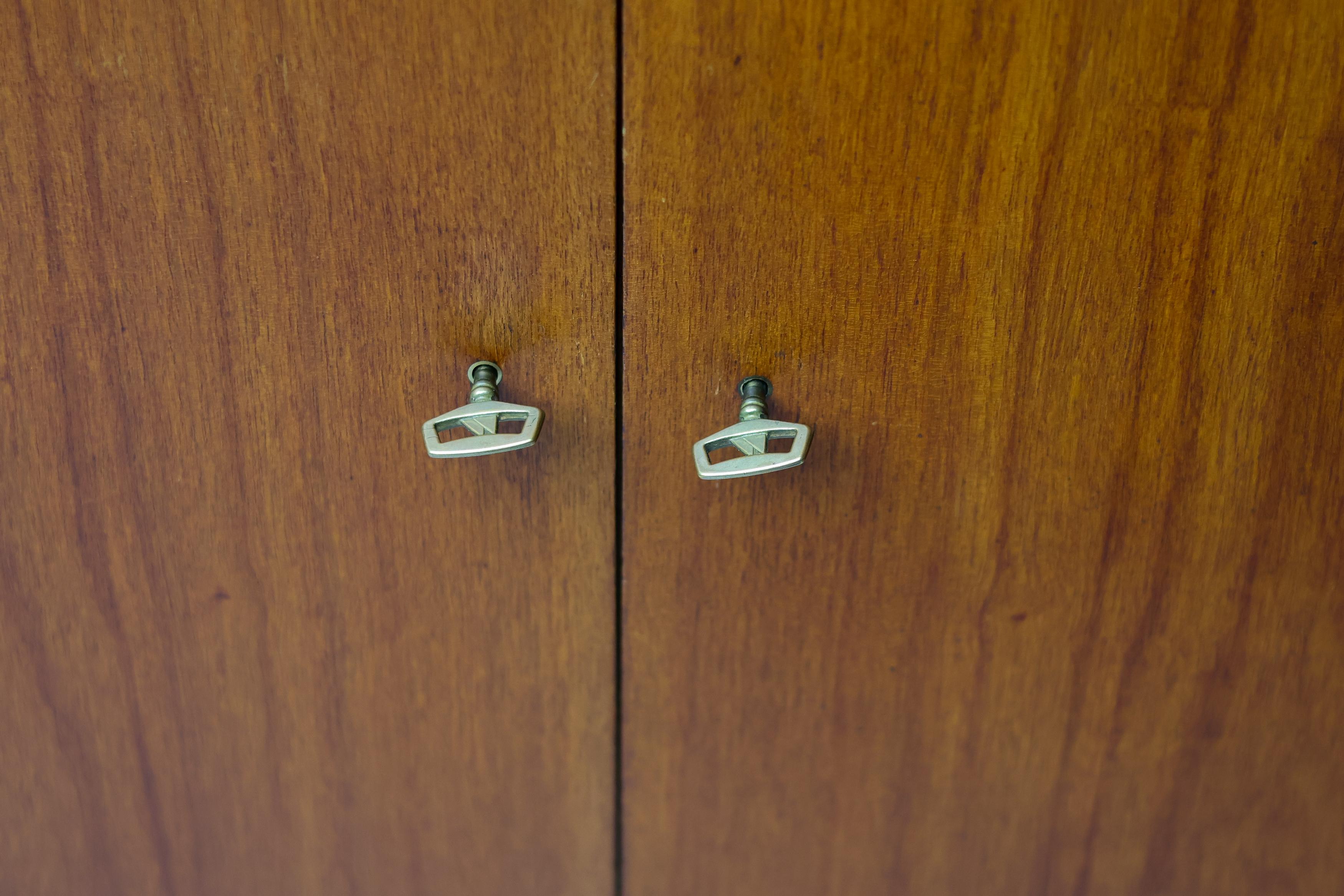 Ash Mid-Century Bar Cabinet by Möbelproduktion AB, Sweden, ca 1950s For Sale