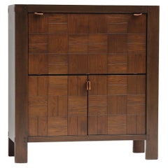 Used Mid-century bar cabinet in oak by Defour, Belgium 1970s