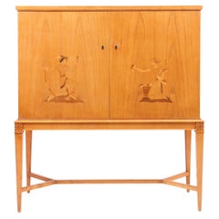 Used Mid-Century Bar Cabinet, Swedish Design, 1950s