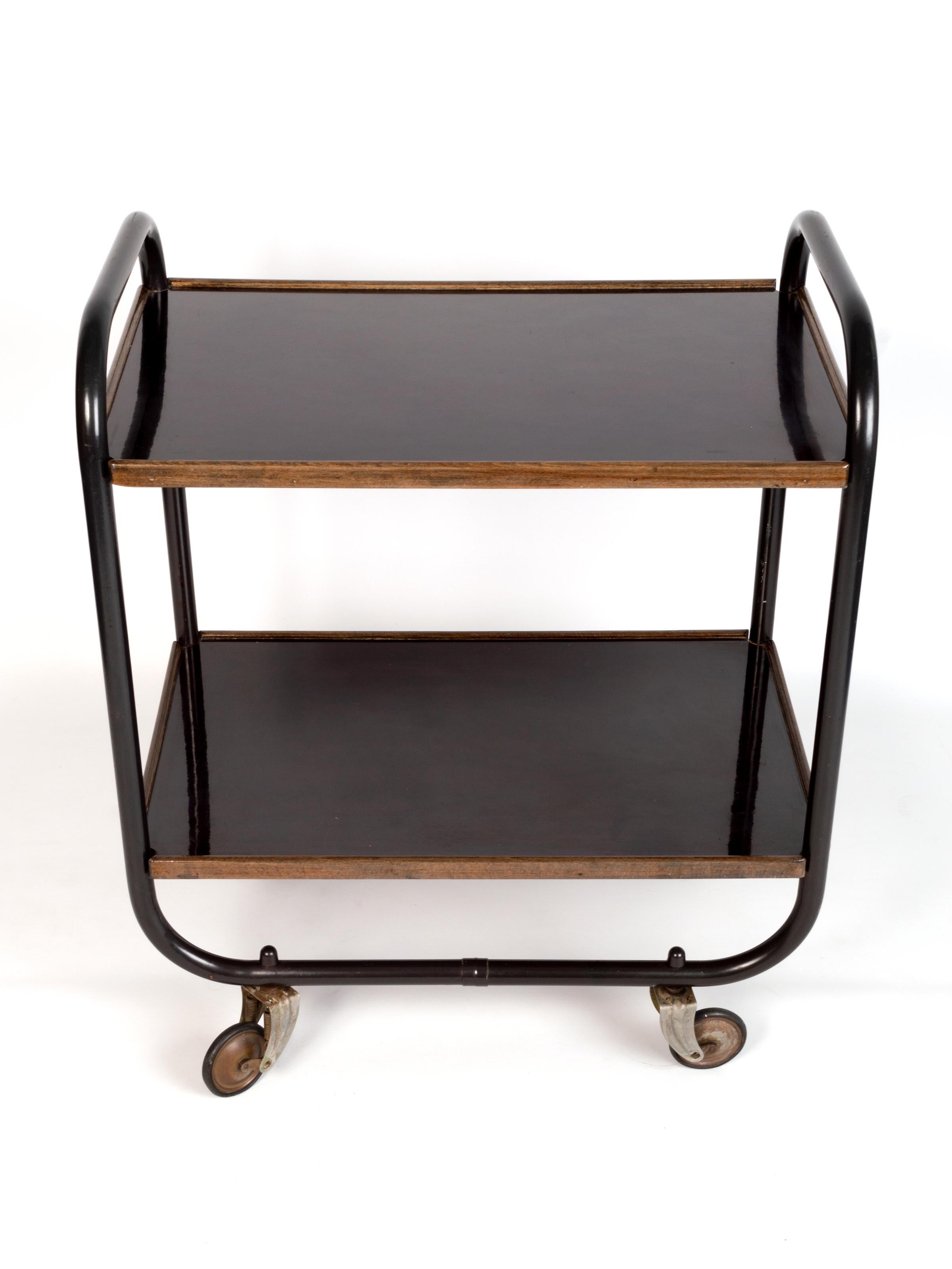 Mid-Century Modern Mid Century Bar Cart Drinks Trolley, Frank Guille England, C.1950 For Sale