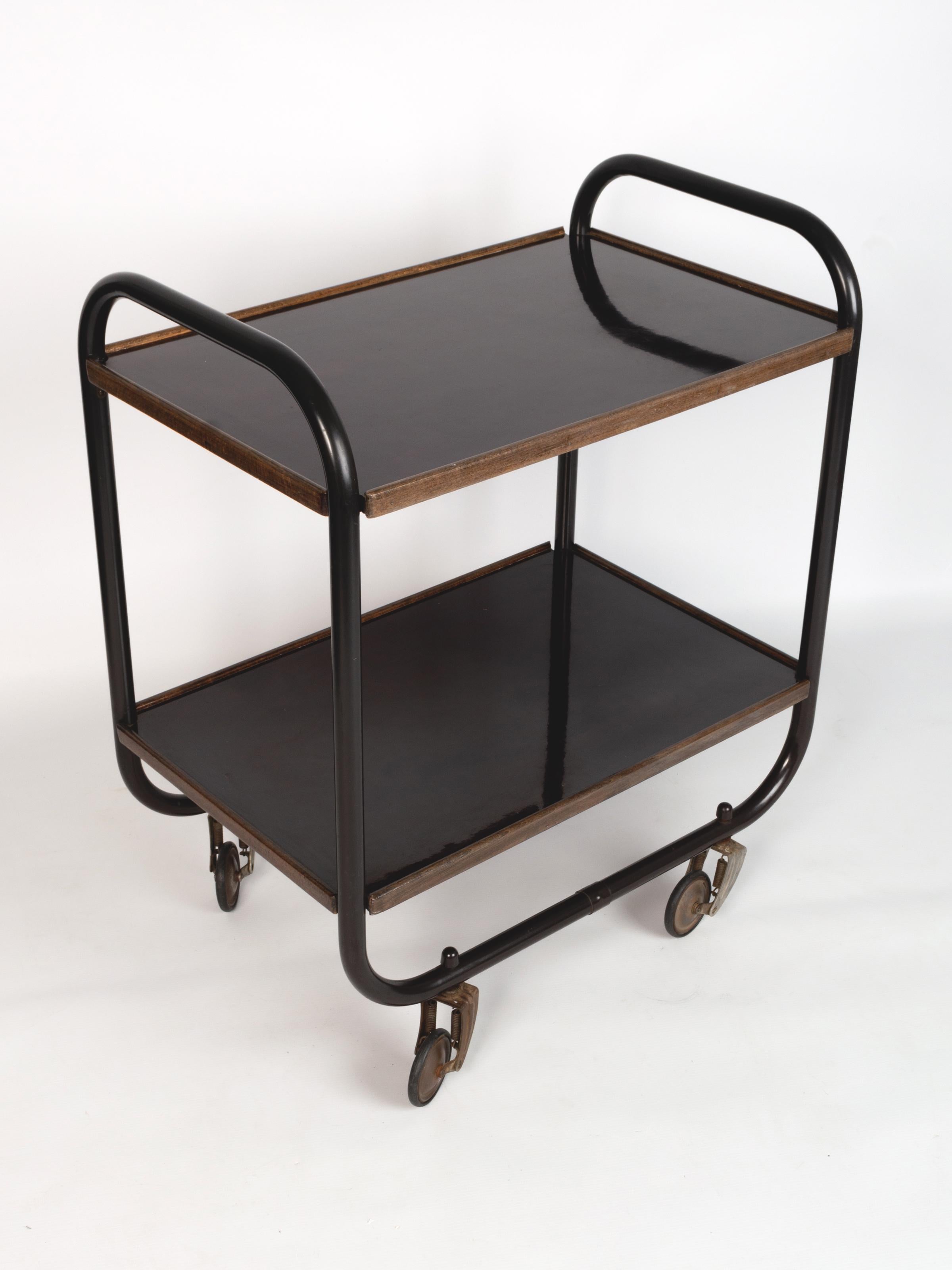 20th Century Mid Century Bar Cart Drinks Trolley, Frank Guille England, C.1950 For Sale
