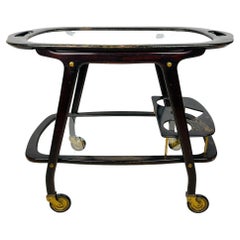 Midcentury Bar Cart Trolley by Ico Parisi for De Baggis, Italy, 1960s