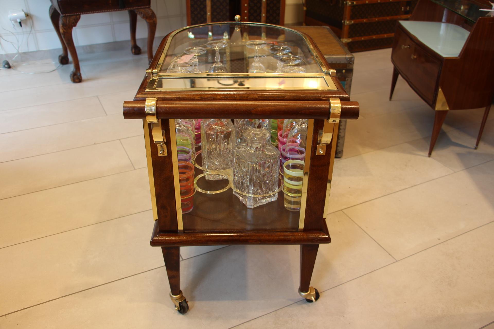 Mid-Century Bar Cart / Trolley, Louis Sognot, France, 1960's 4