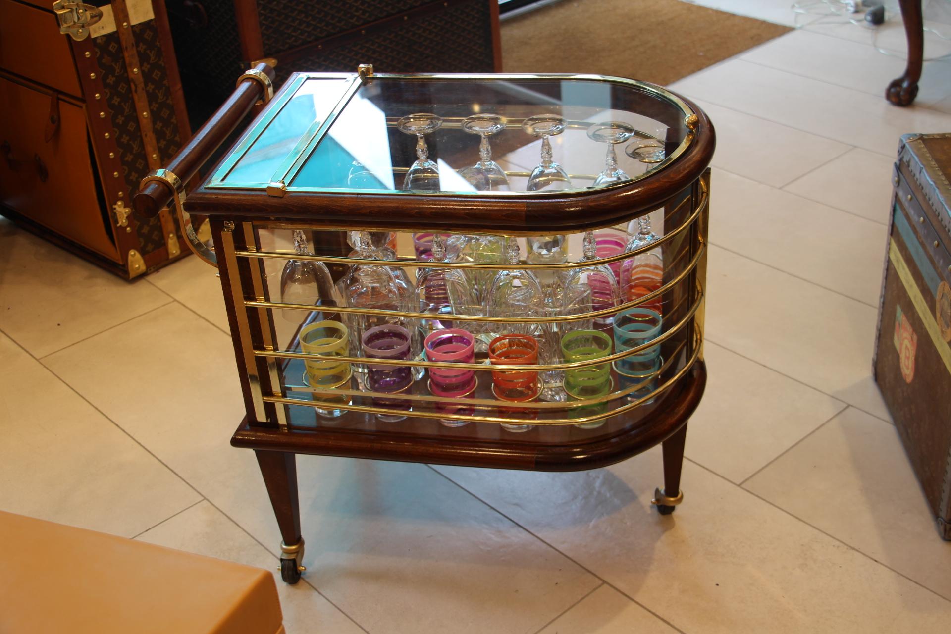 Mid-Century Bar Cart / Trolley, Louis Sognot, France, 1960's 11
