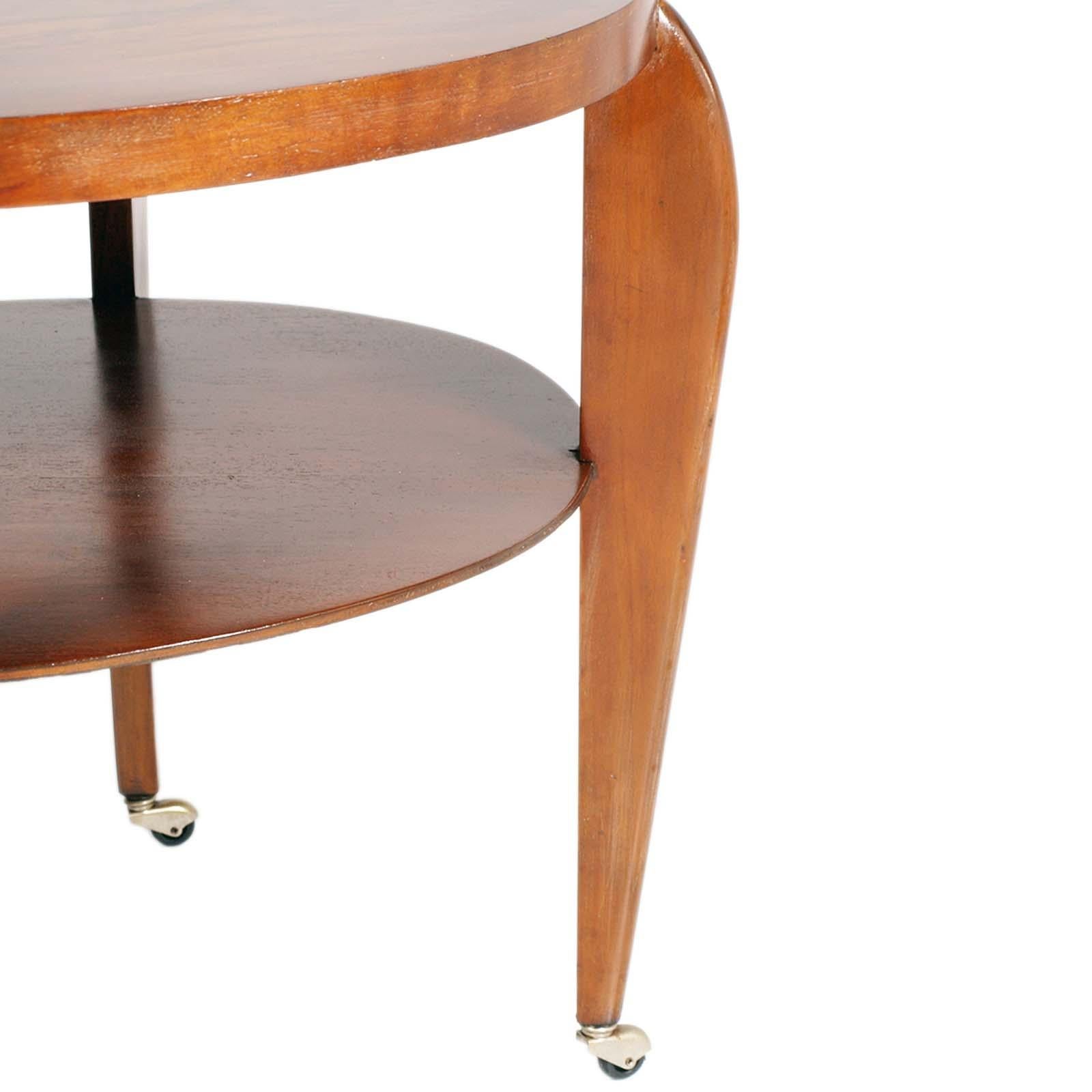round coffee table two tier