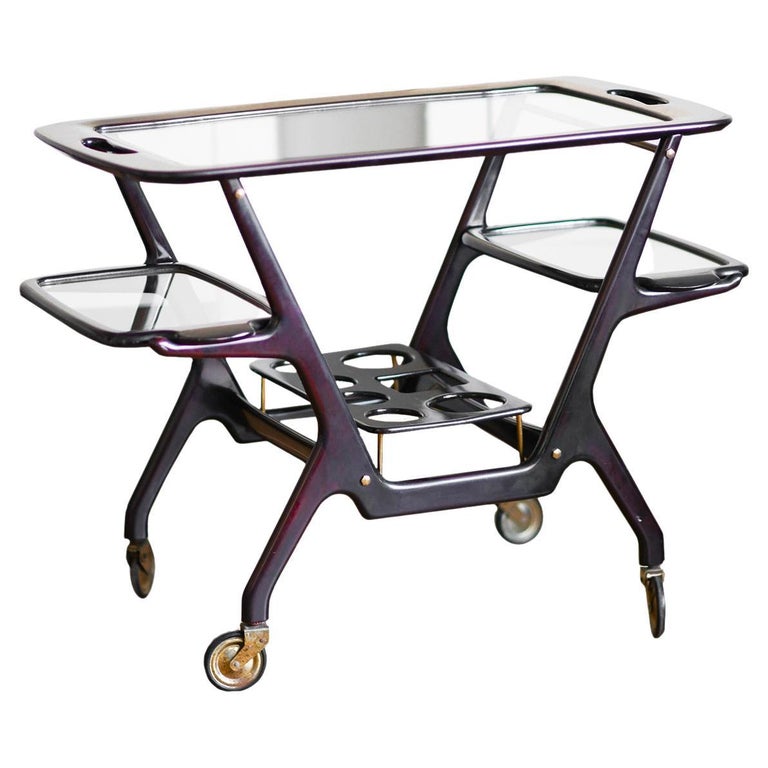 MidCentury Bar Carts by Cesare Lacca, 1950s For Sale at 1stDibs