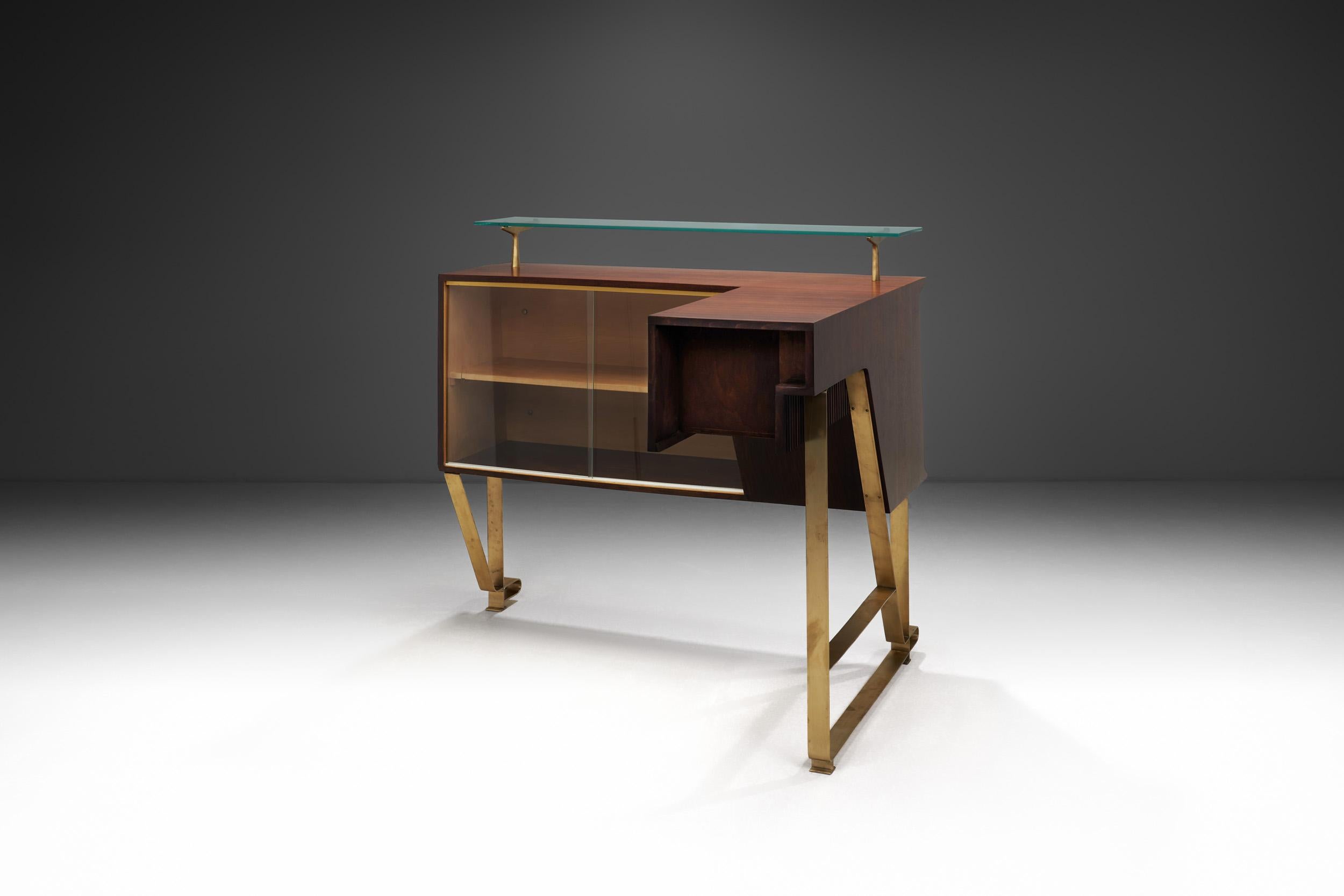 Mid-Century Modern Mid-Century Bar Counter by Luigi Scremin (Attr.), Italy 1950s For Sale