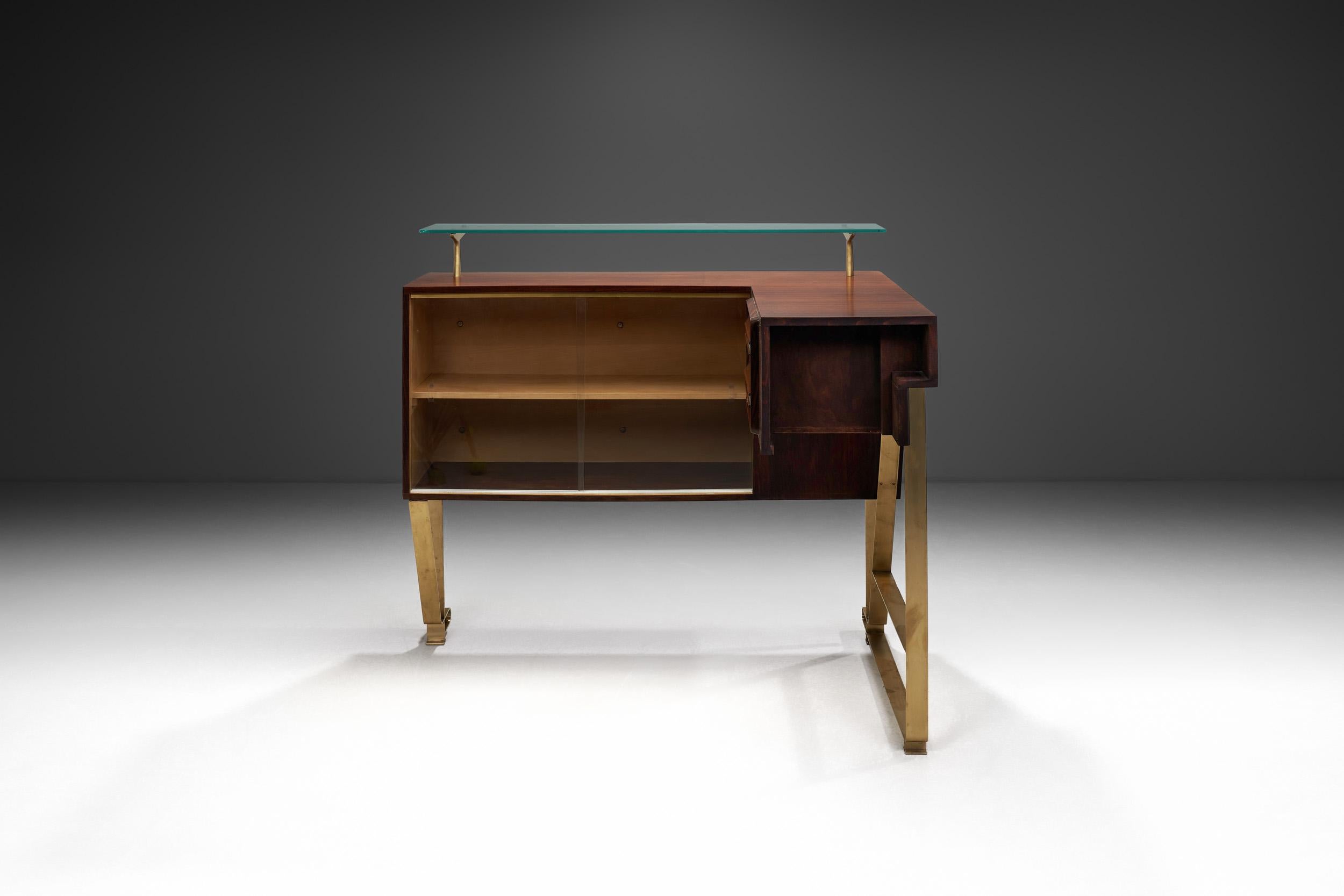 Mid-Century Bar Counter by Luigi Scremin (Attr.), Italy 1950s In Good Condition For Sale In Utrecht, NL