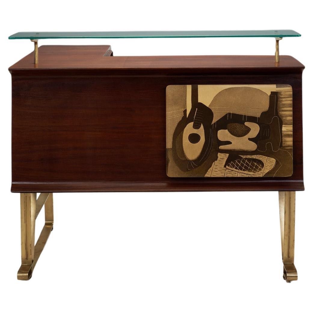 Mid-Century Bar Counter by Luigi Scremin (Attr.), Italy 1950s