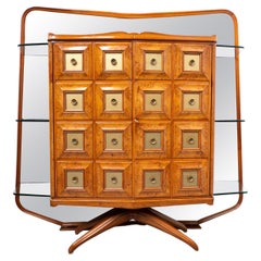 Mid-Century Bar in the style of Guglielmo Ulrich by Arredamenti Casa, 1950s