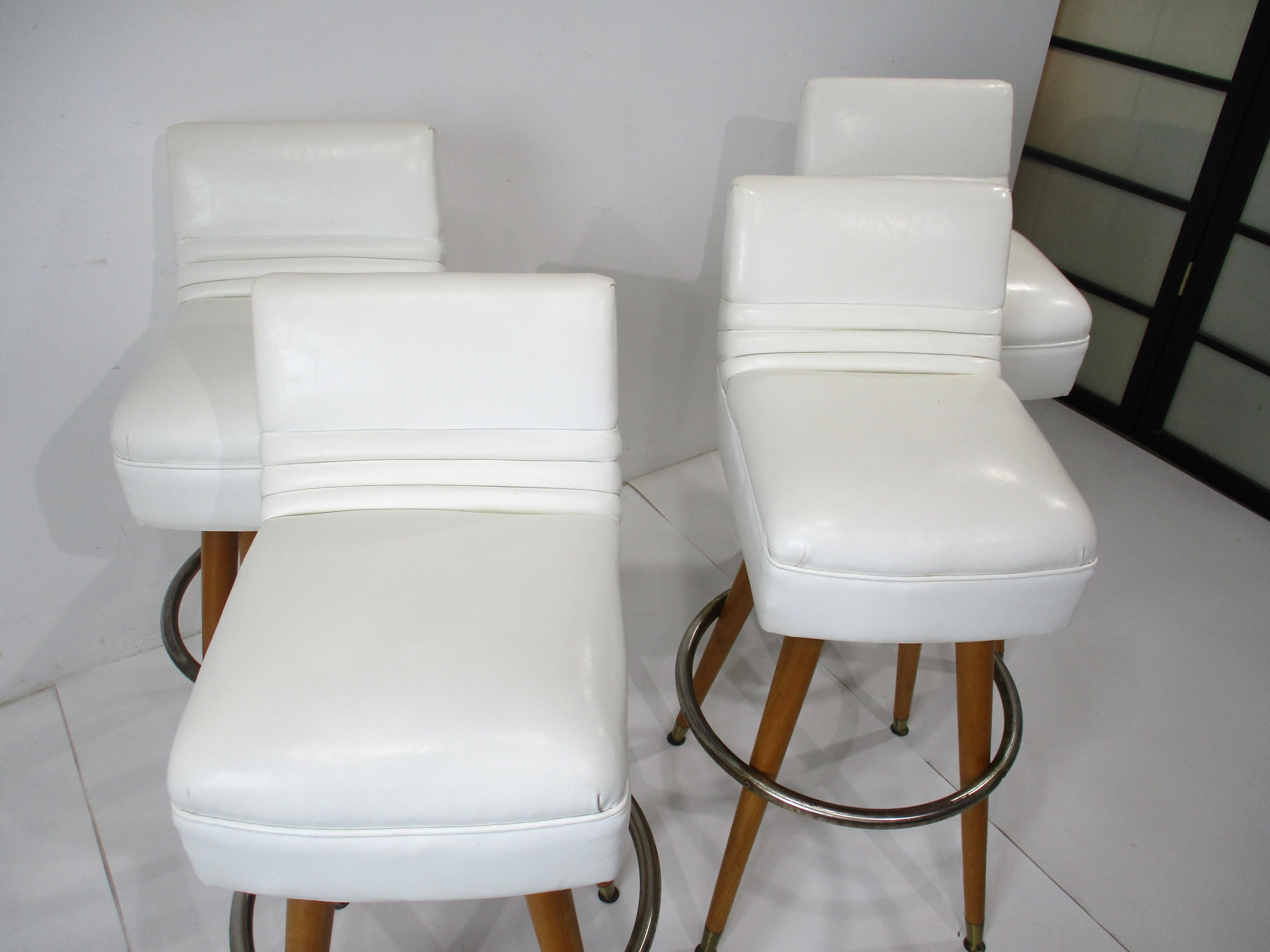 Taburetes de bar de mediados de siglo al estilo de Paul McCobb en venta 6