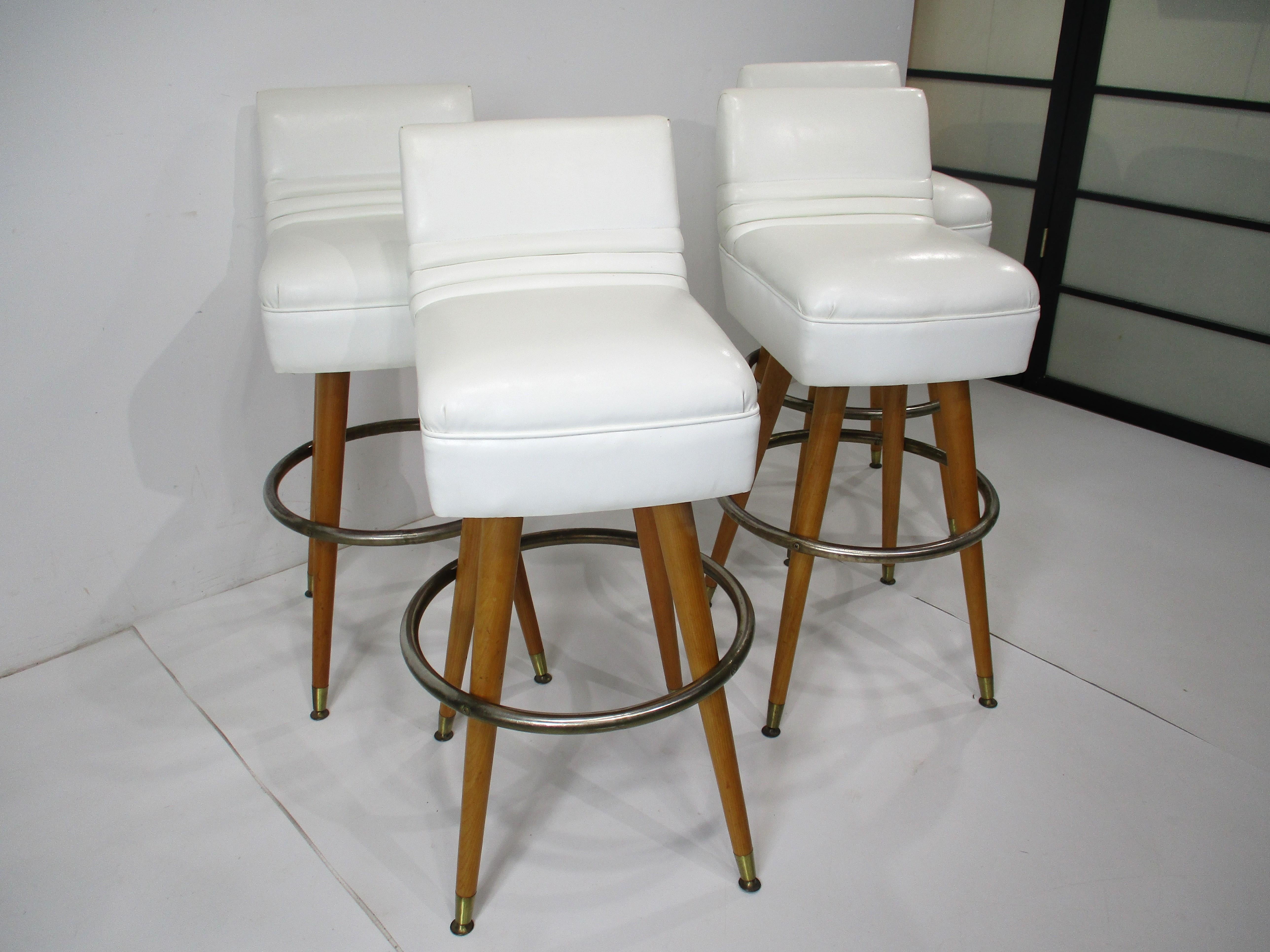 Taburetes de bar de mediados de siglo al estilo de Paul McCobb en venta 7