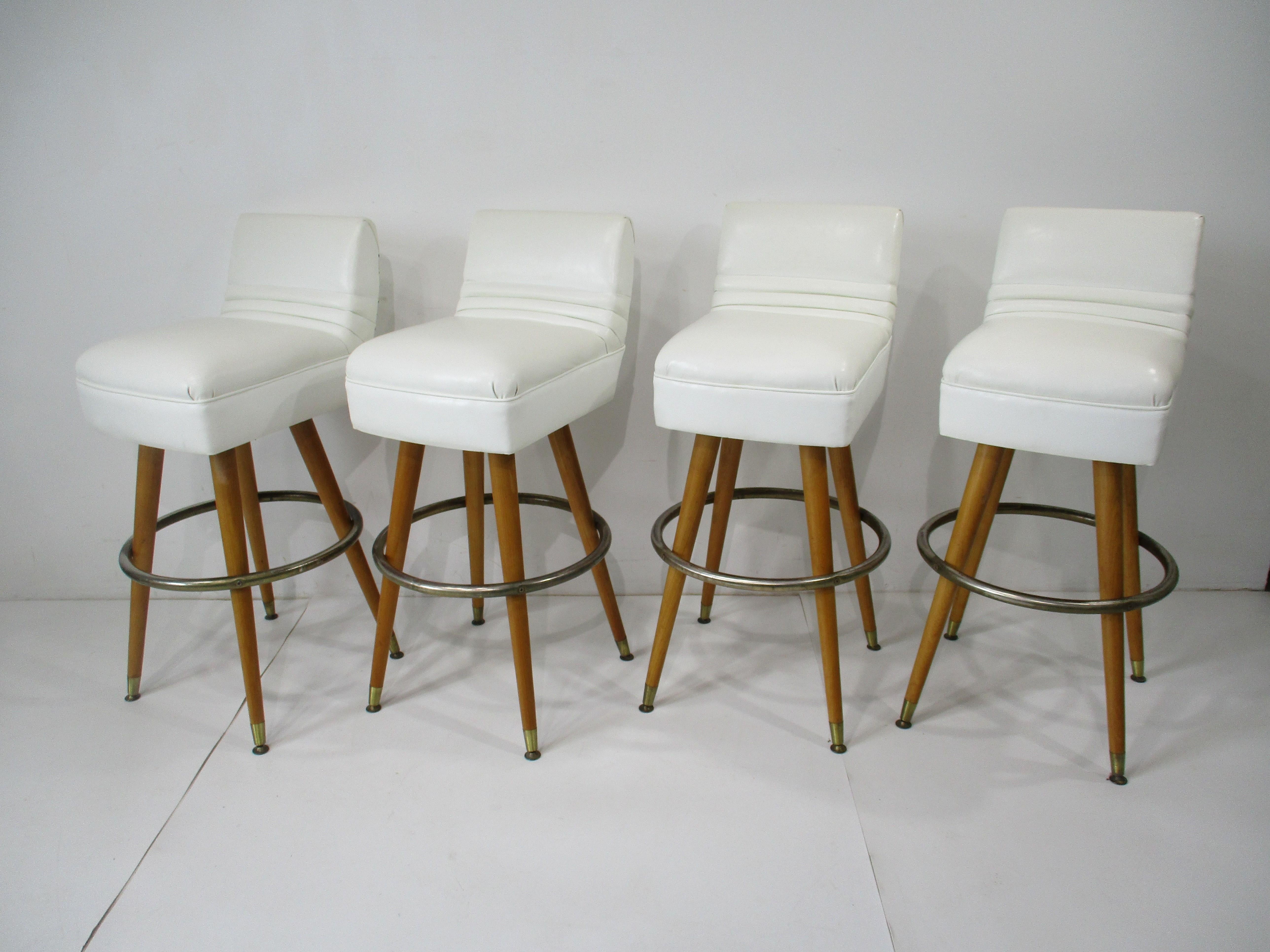 Taburetes de bar de mediados de siglo al estilo de Paul McCobb en venta 8