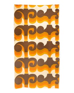 Mid Century Barbara Brown 'Heals Omega' Tapestry Printed in England