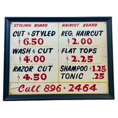 Mid Century Barber Shop Sign