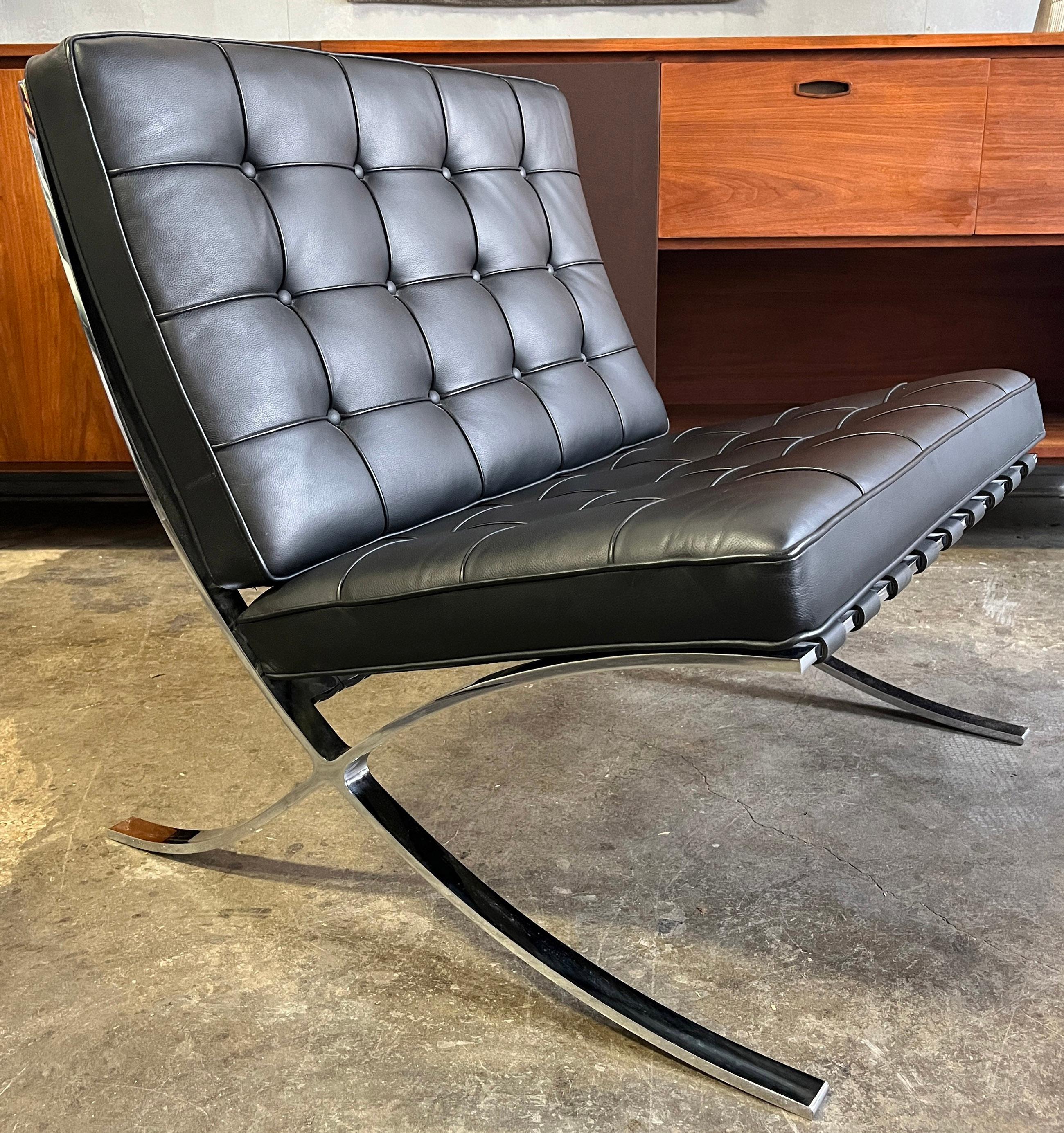 mid century barcelona chair