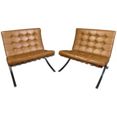 Mid-Century Barcelona Lounge Chairs