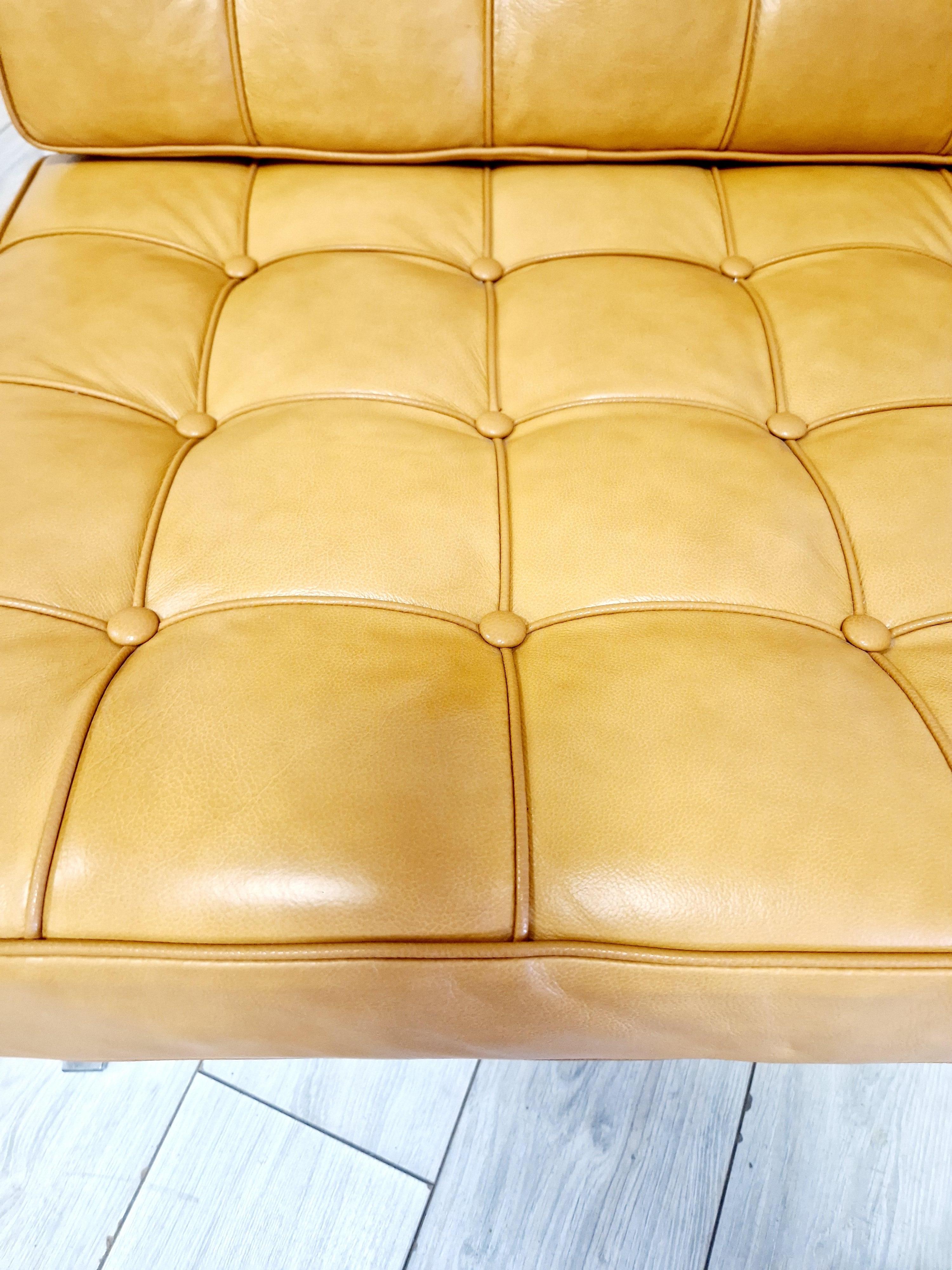 English Mid Century Barcelona Style Lounge Chair