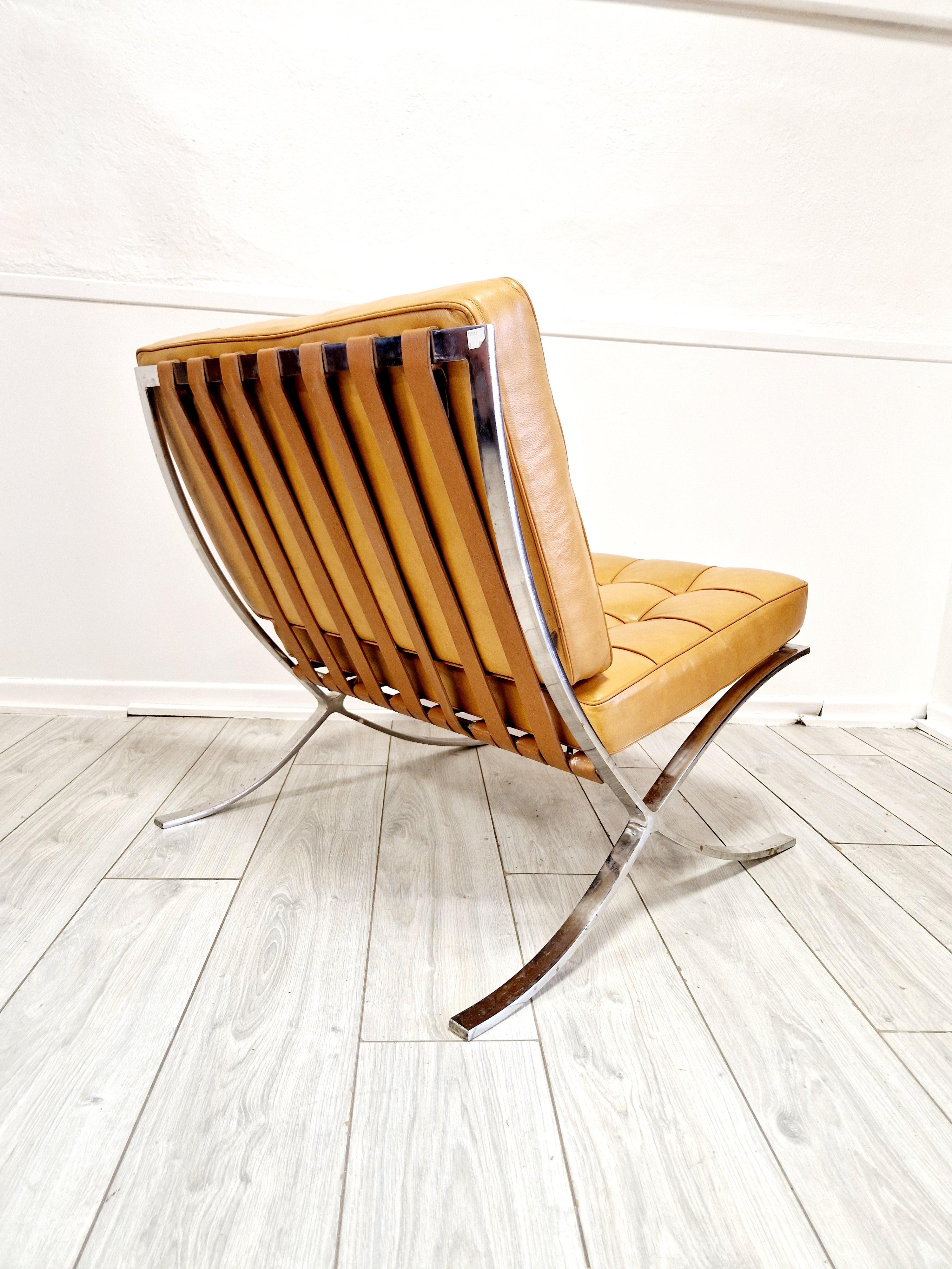 Mid Century Barcelona Style Lounge Chair 2
