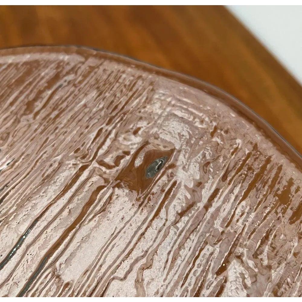 Assiette à gâteau en verre écorce du milieu du siècle, 1960s en vente 5