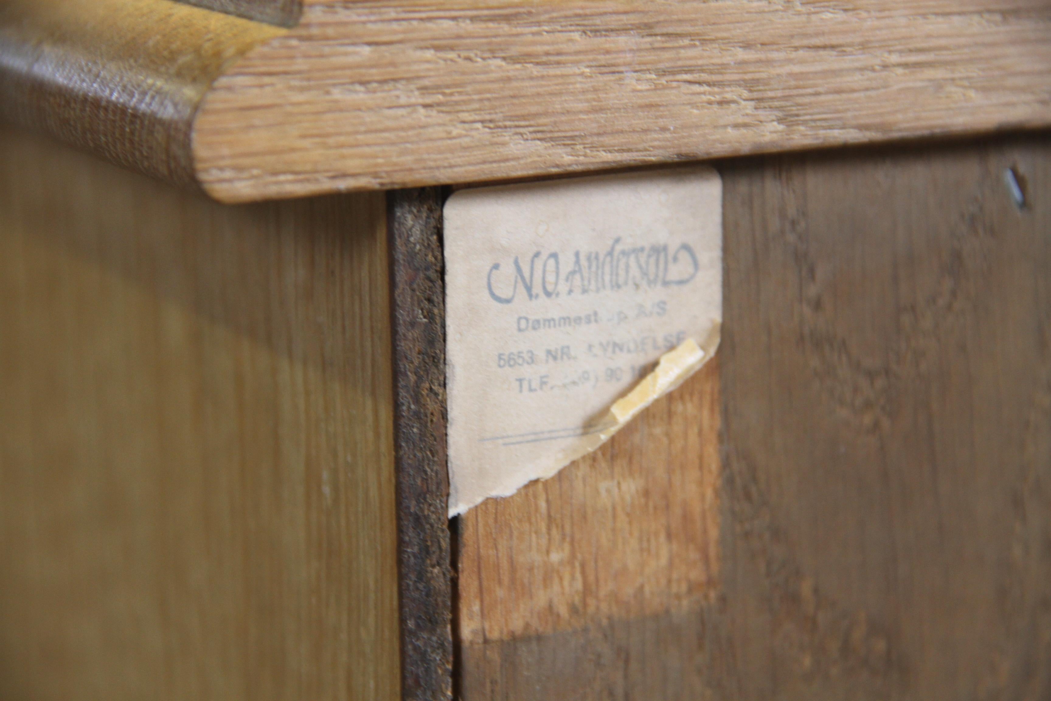 Mid-century Baroque Style Danish Oak High Boy Dresser 1960s For Sale 4