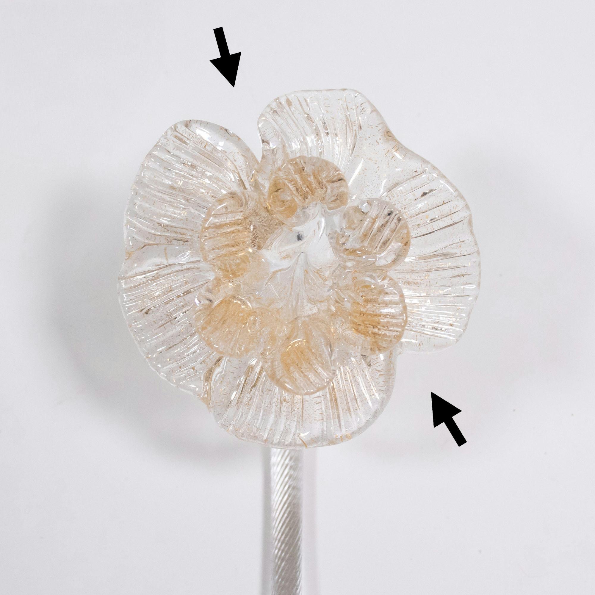 Blown Glass Mid-Century Baroque Style Five Arm Blush Pink and Gold Murano Chandelier For Sale