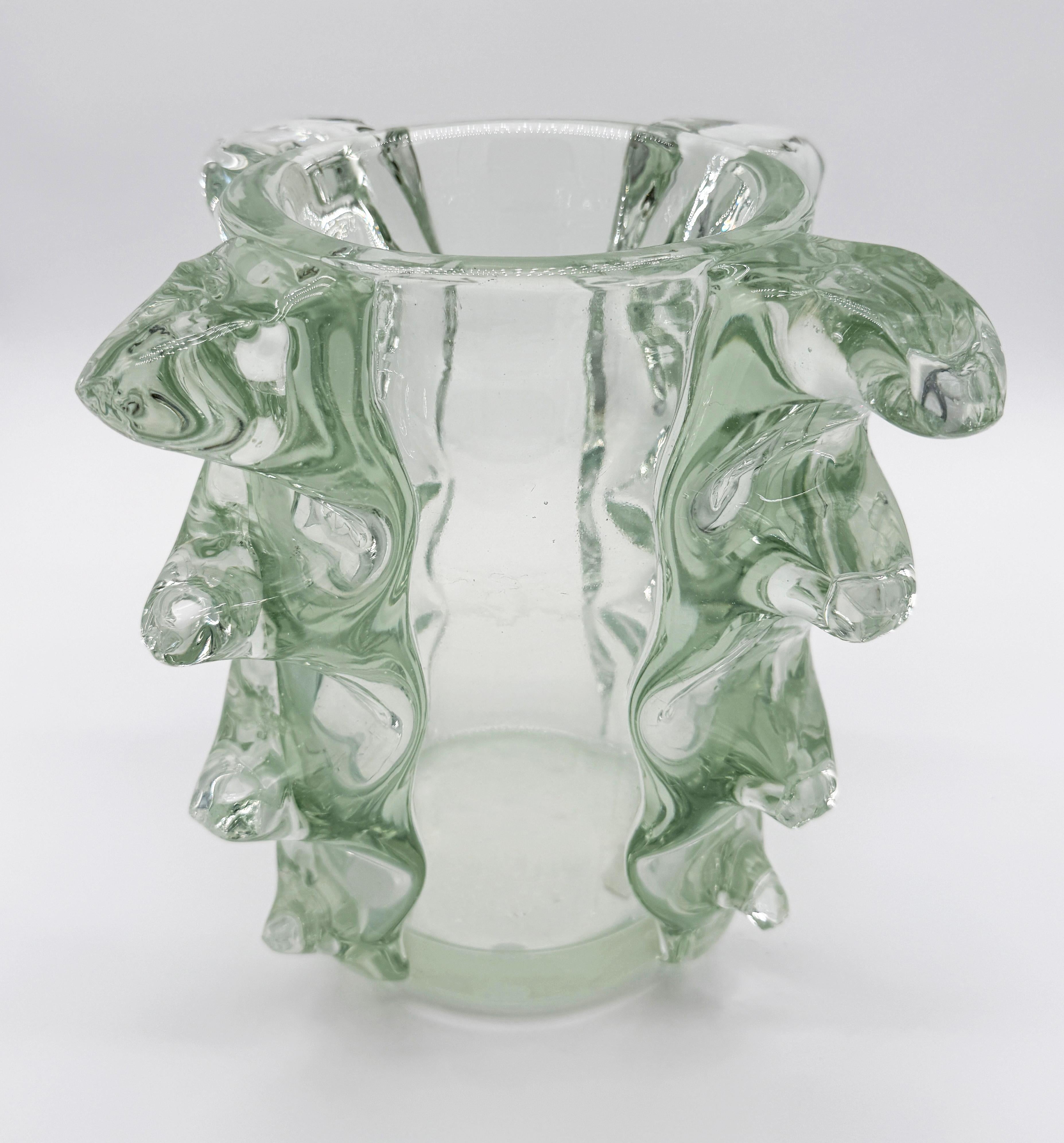 Vaso in vetro di Murano iridescente di Barovier&Toso, 1950 In condizioni buone in vendita a Milano, IT