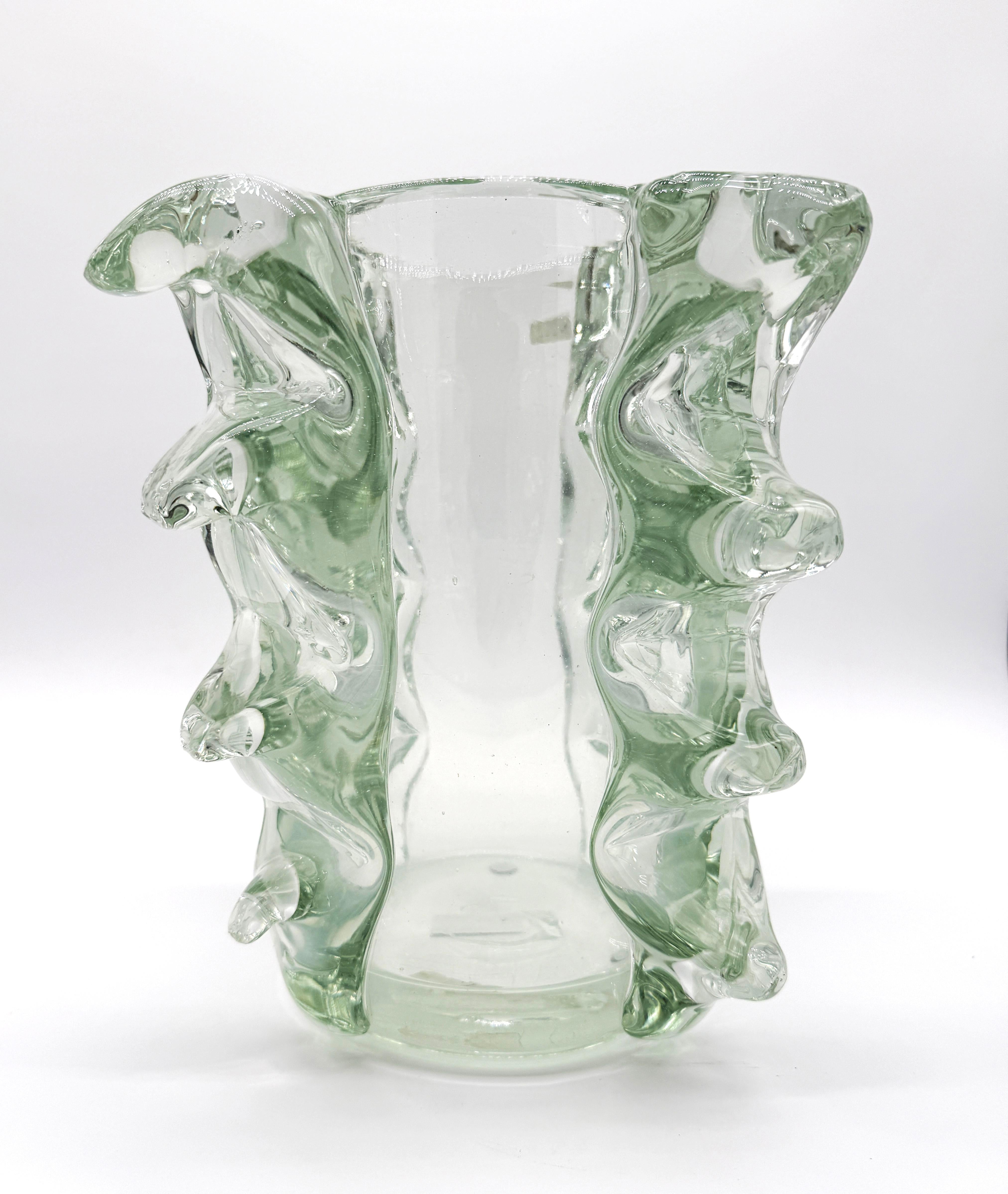 Vetro Vaso in vetro di Murano iridescente di Barovier&Toso, 1950 in vendita