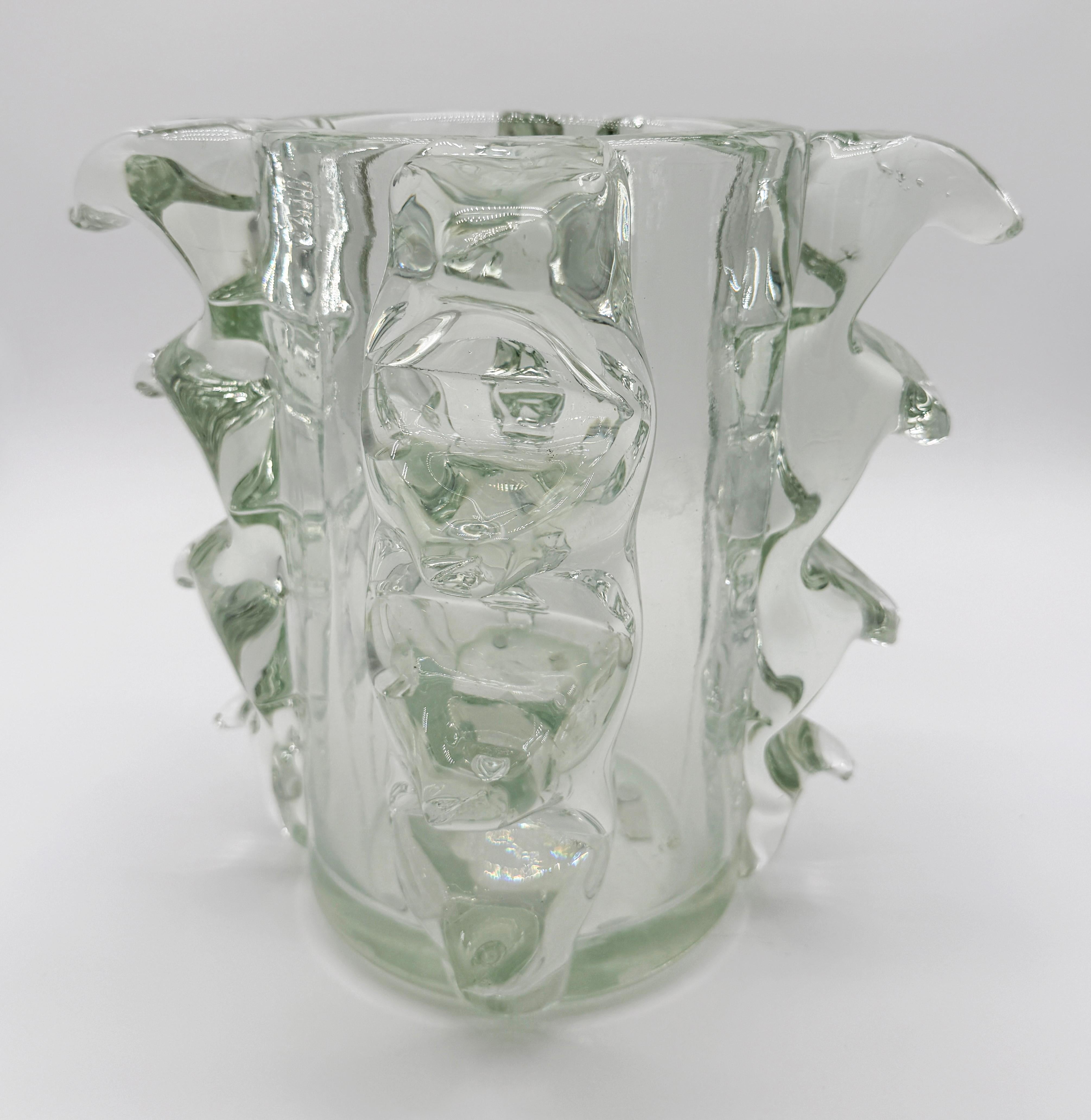 Vaso in vetro di Murano iridescente di Barovier&Toso, 1950 in vendita 1