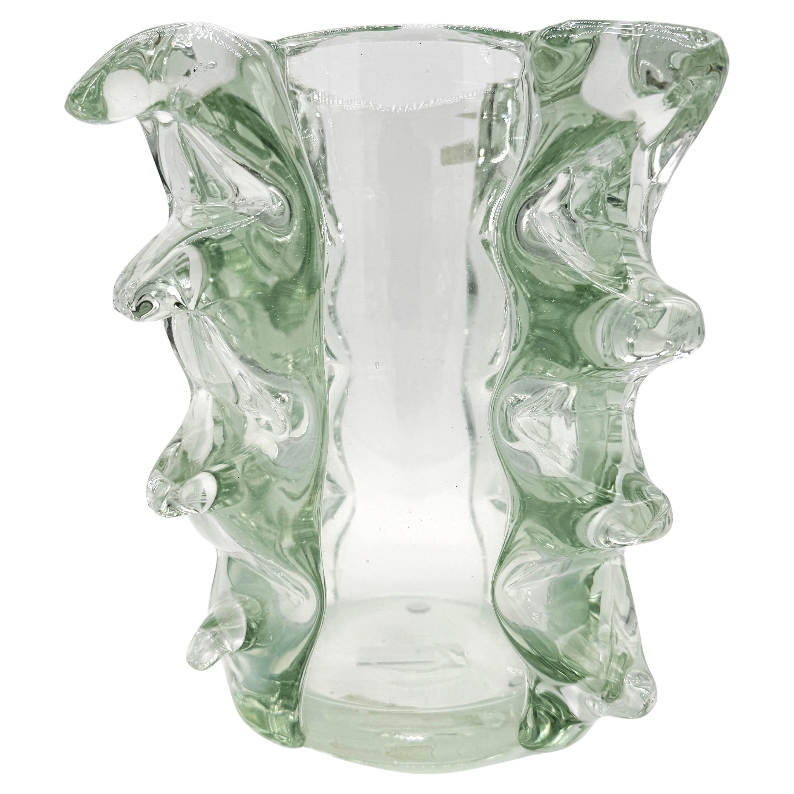 Vaso in vetro di Murano iridescente di Barovier&Toso, 1950 in vendita