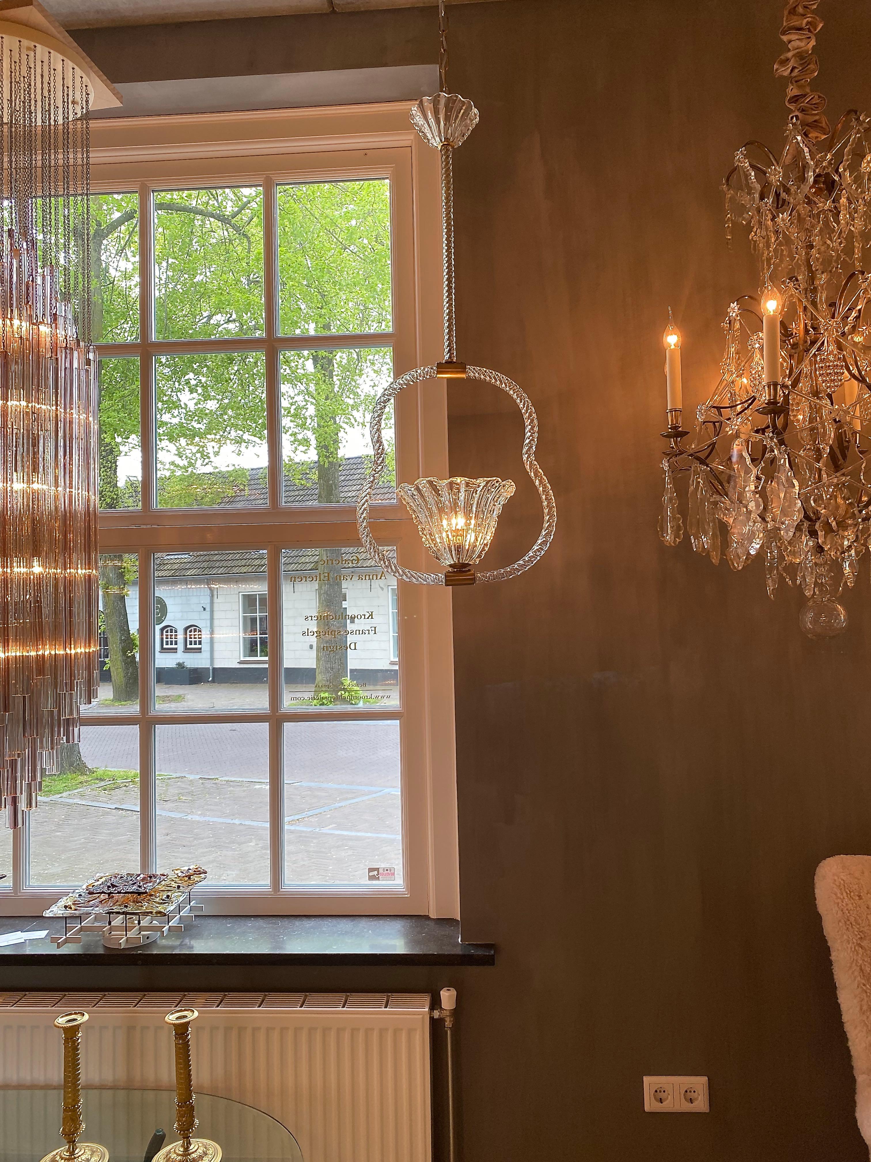 Barovier&Toso, lustre en verre de Murano du milieu du siècle, Italie 4