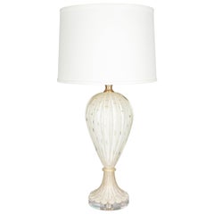 Midcentury Barovier & Toso Murano Glass Lamp