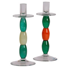 Pareja de candelabros Barovier & Toso de mediados de siglo, Italia Años 70