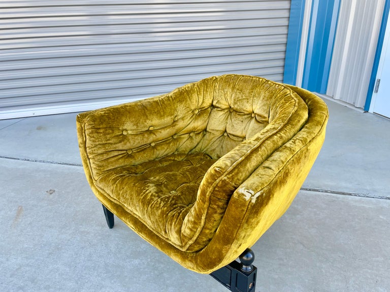 MidCentury Barrel Lounge Chairs Styled After Adrian Pearsall For Sale