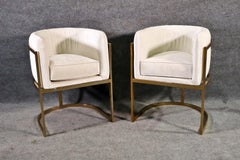 Mid Century Barrel Side Chairs- Pair