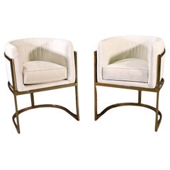 Mid Century Barrel Side Chairs- Pair