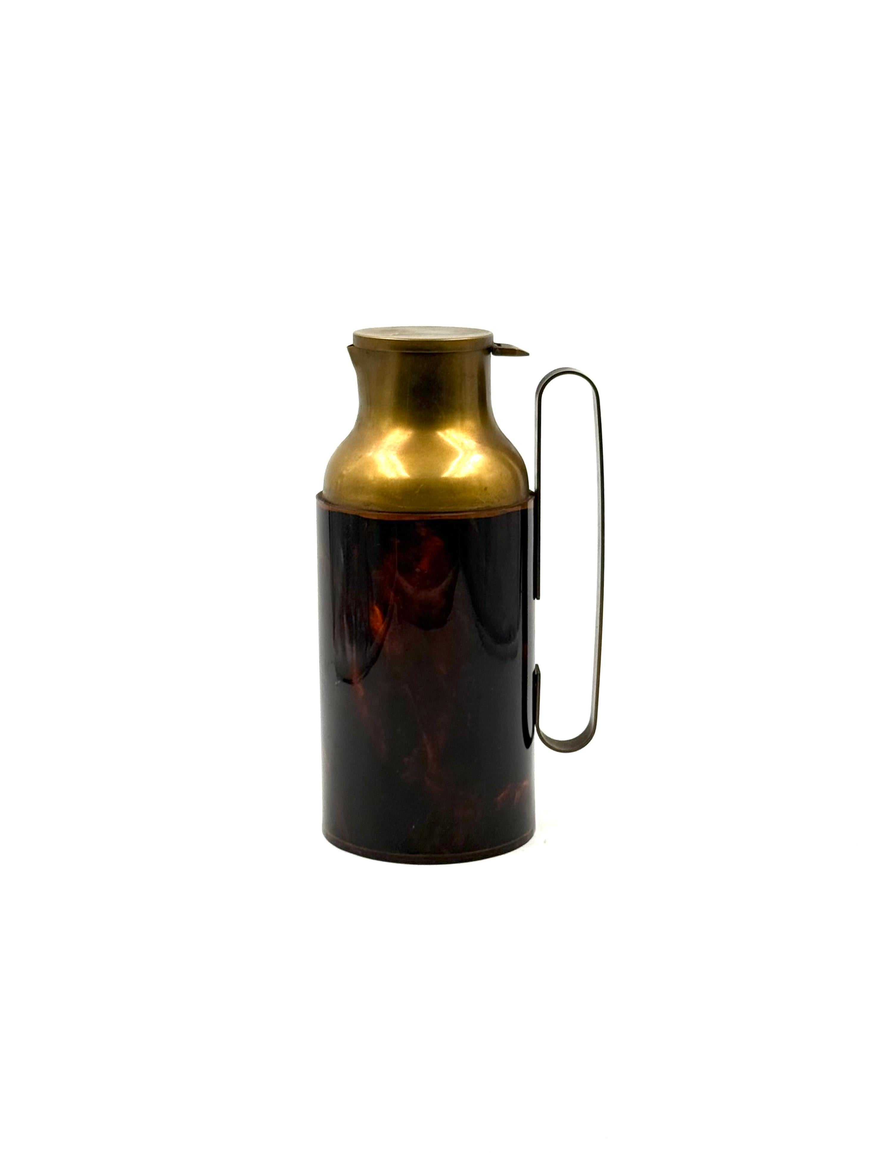 Ottone Mid-century barware thermos / caraffe / jug, Italy 1950s in vendita