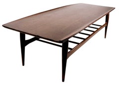 Mid Century Bassett Artisan Surfboard Coffee Table  c. 1960's