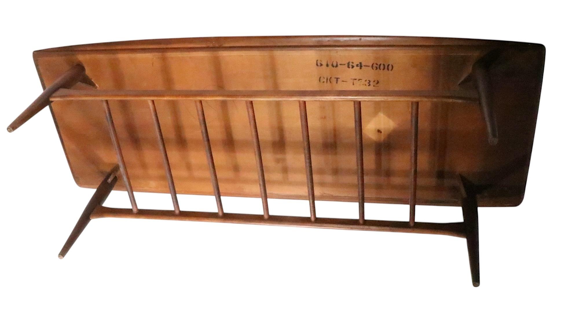 Mid Century Bassett Artisan Surfboard Coffee Table  c. 1960's en vente 1