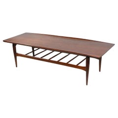 Mid Century Bassett Artisan Surfboard Coffee Table  c. 1960's