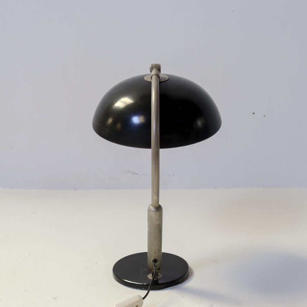 Nickel Mid Century Bauhaus Hala P-144 Dutch Table Lamp For Sale