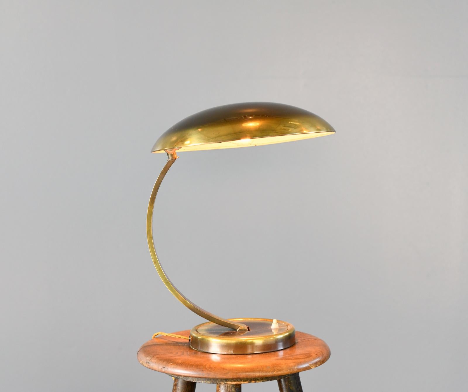 Mid Century Bauhaus Lamp By Kaiser Idell Model 6751 Circa 1950s In Good Condition For Sale In Gloucester, GB