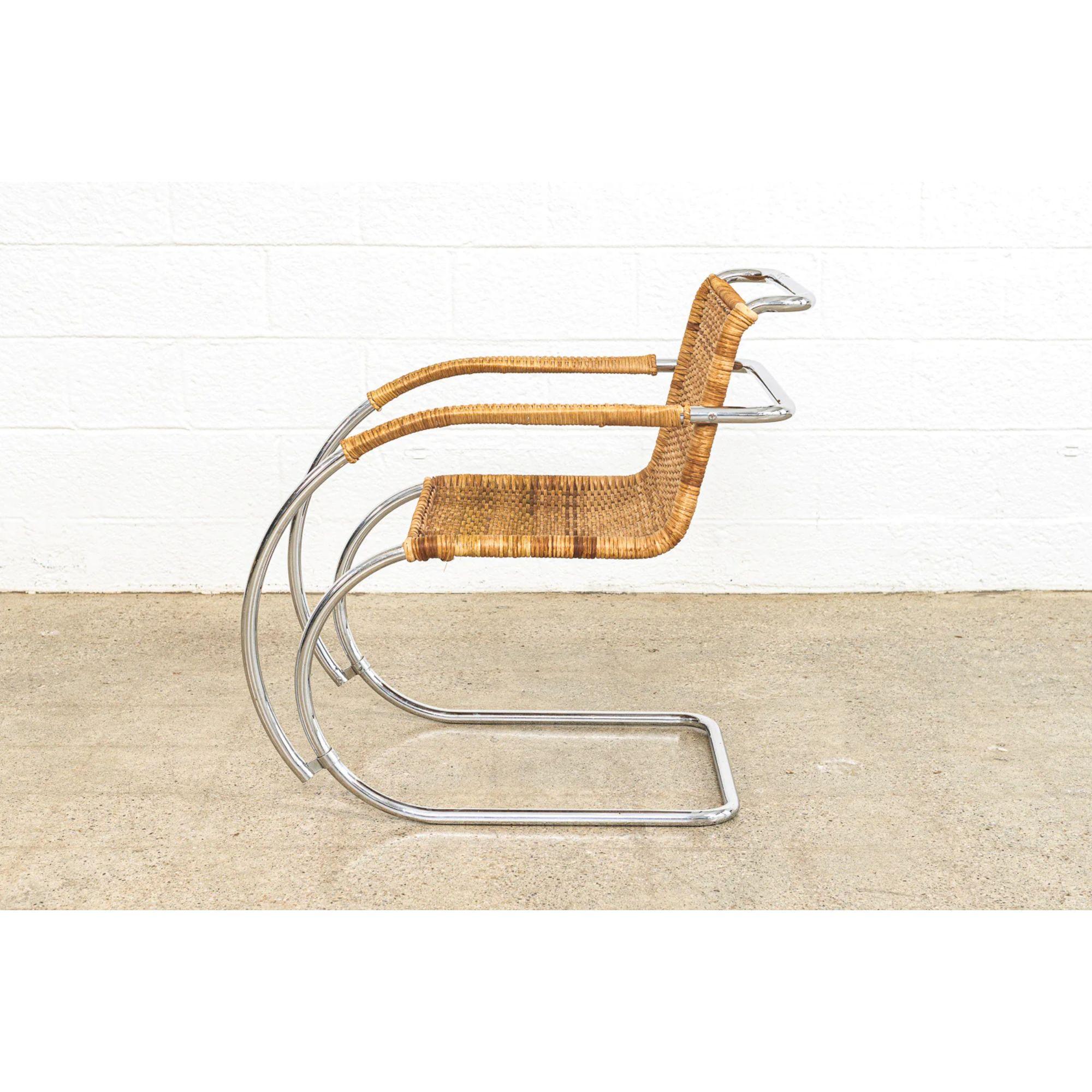 20th Century Midcentury Bauhaus Mr 20 Armchair by Mies Van Der Rohe for Stendig For Sale
