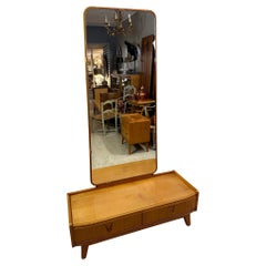 Mid-century Bauhaus Style Ash Veneer Hairdresser or Vanities Table, 1950s