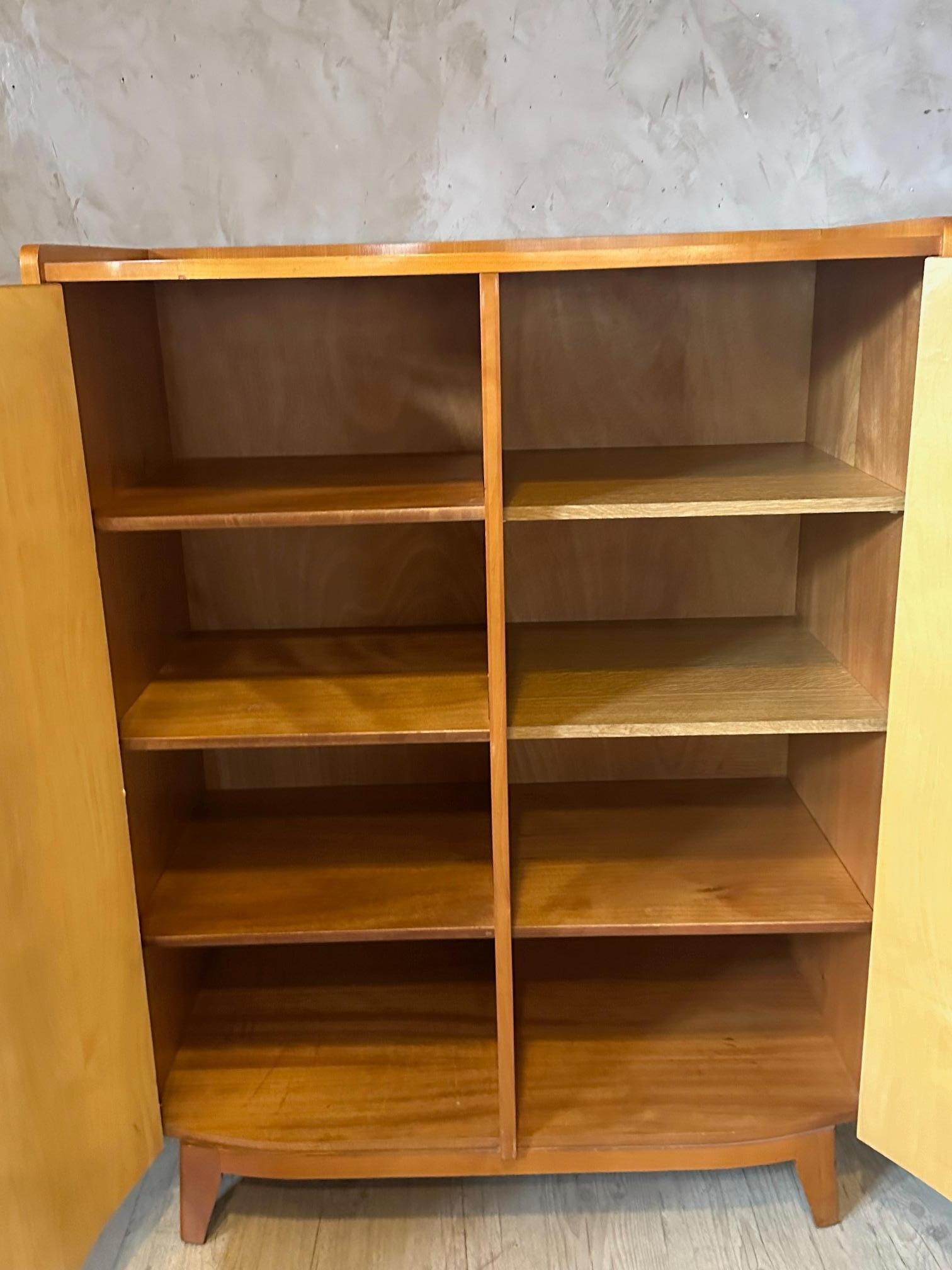 Mid-century Bauhaus Style Ash Wardrobe, 1950s For Sale 7