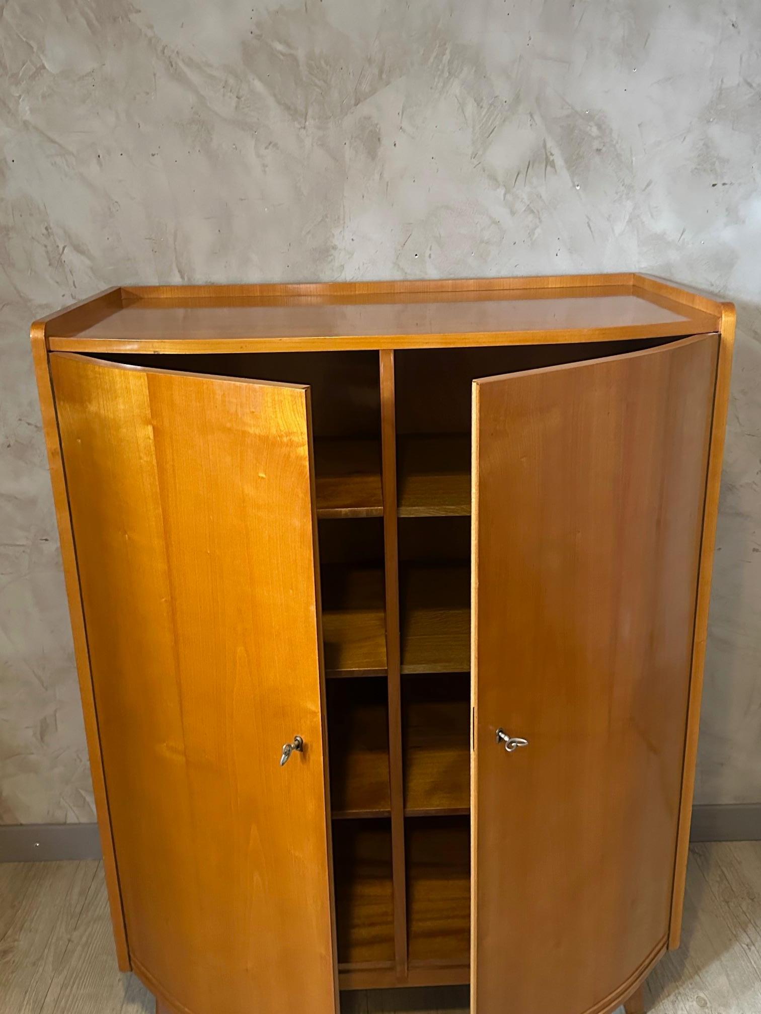 Mid-century Bauhaus Style Ash Wardrobe, 1950s For Sale 11
